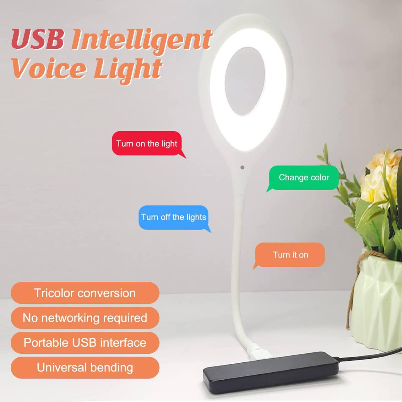 LED Light Flexible USB Clip-On Desk Lamp – 20 LED, 3 Brightness Settings, Rechargeable & Eye-Care