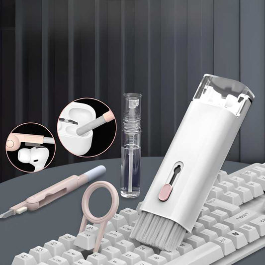7-in-1 Multi-Purpose Electronic Cleaning Kit with Brush – For Earbuds, Keyboards, Laptops & Gadgets