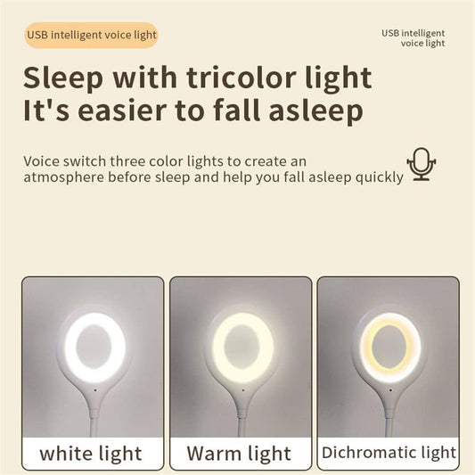 LED Light Flexible USB Clip-On Desk Lamp – 20 LED, 3 Brightness Settings, Rechargeable & Eye-Care